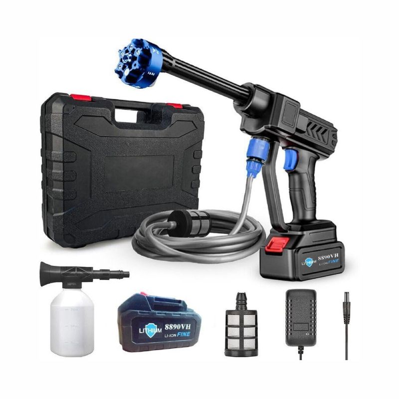 Cordless Portable Wireless Pressure Washer Gun 48V 12000mah High Pressure Water Gun for Car Wash Bike Washing Cleaning| Adjustable Nozzle and 5M Hose Pipe